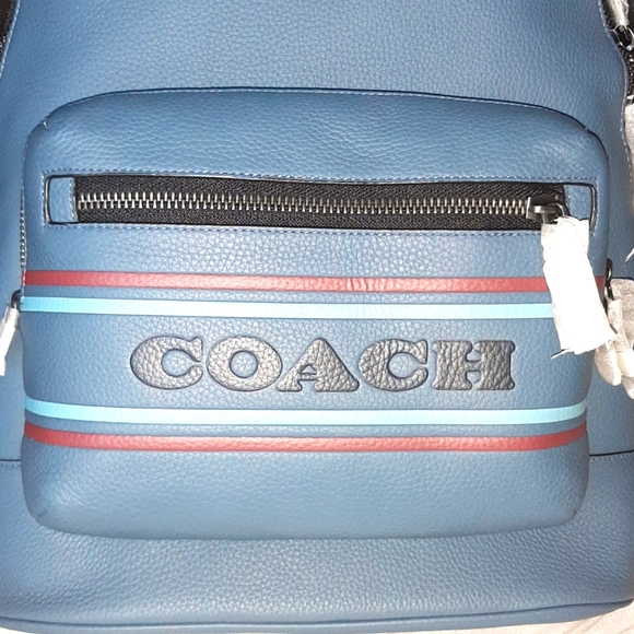 Coach West Backpack w/ Coach Stripe CG995 *NWT* - Picture 6 of 10